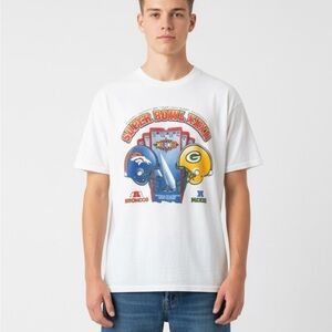 Fruit of the Loom Xl White T-Shirt Super Bowl XXXII